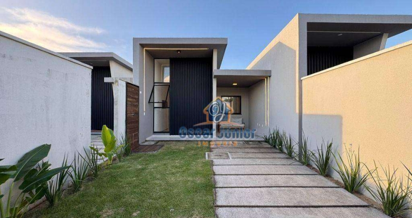 Luxuosa Casa Plana com 3 Quartos (2 Suítes) à venda, 90 m² por R$ 359.900 - Encantada - Eusébio/CE