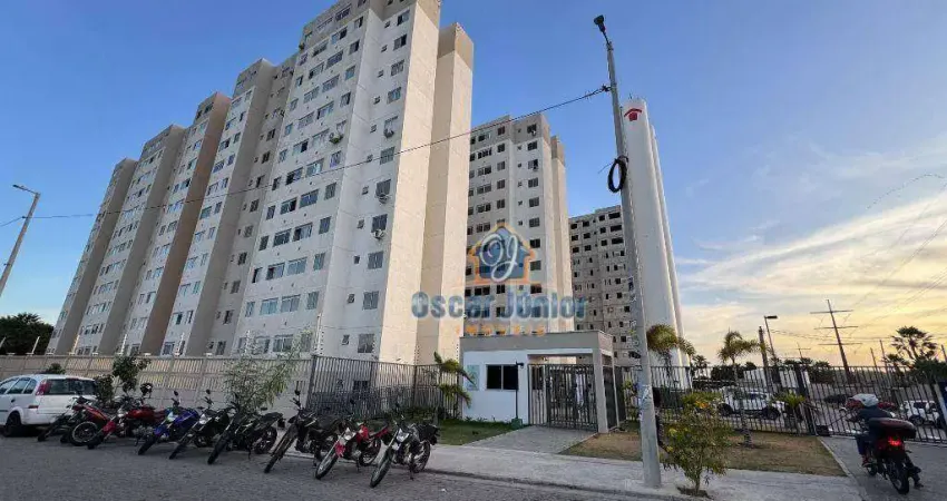 Apartamento com 2 quartos + wc social para alugar, 46 m² por r$ 1.100/mês - cajazeiras - fortaleza/ce
