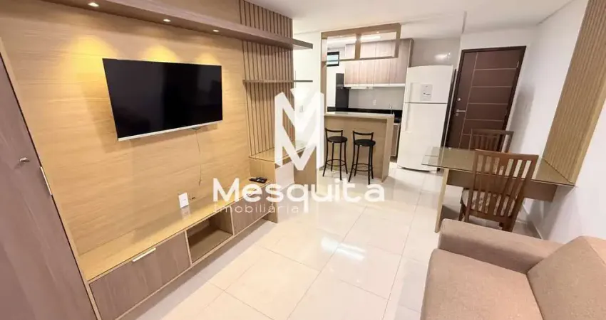 Apartamento com 01 quarto mobiliado 38m² para locação no jardim oceania.