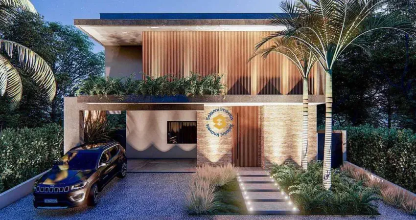 Sobrado com 4 suítes à venda, 376 m² por r$ 3.800.000 - residencial villa lobos - paulínia/sp