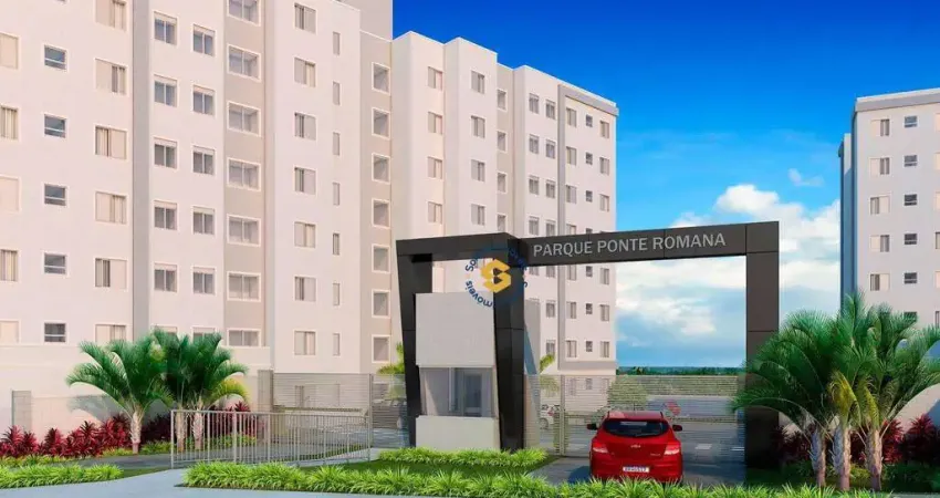 Apartamento com 2 dormitórios para alugar, 43 m² por r$ 2.329,60/mês - parque ponte romana - paulínia/sp
