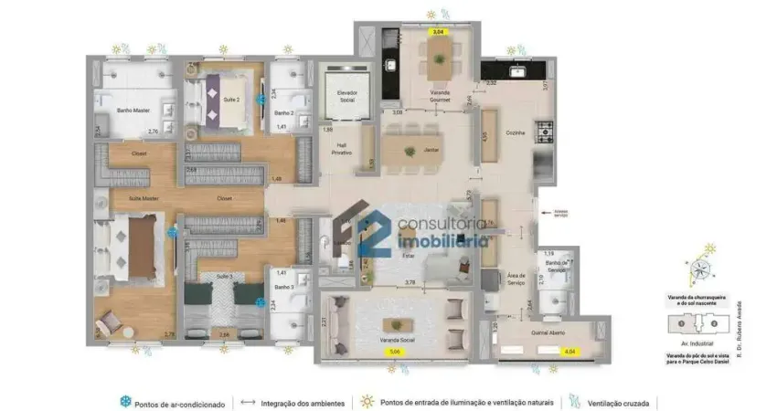 Apartamento à venda, 165 m² por r$ 1.935.000,00 - jardim - santo andré/sp