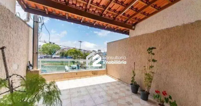 Sobrado com 3 dormitórios à venda, 196 m² por r$ 660.000 - vila bela vista - santo andré/sp