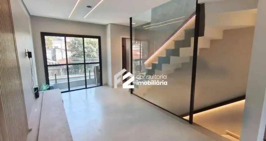 Sobrado com 2 dormitórios à venda, 120 m² por r$ 690.000,00 - jardim santo alberto - santo andré/sp