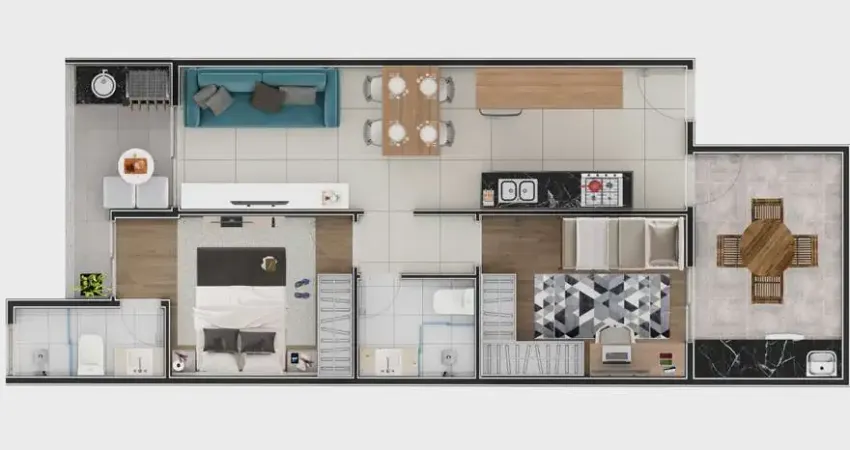 Apartamento garden com 2 dormitórios à venda, 59 m² por r$ 595.000 - baeta neves - são bernardo do campo/sp