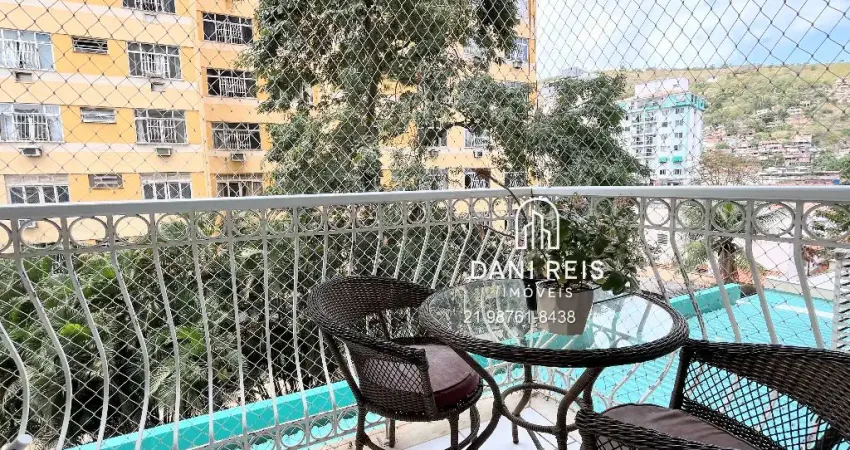 Apartamento de 2 quartos, suite, dependência, varanda e vaga.