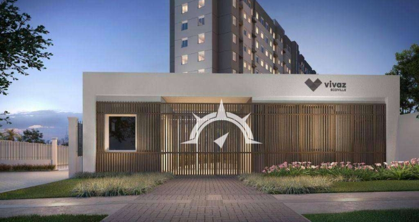 PORTO NOBRE vende excelente apartamento VIVAZ ECOVILLE com 1 dormitório,
