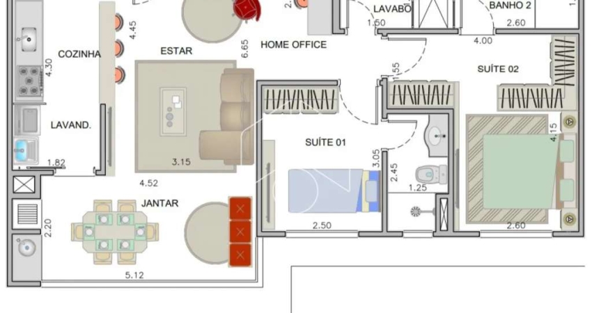 Apartamento com 2 quartos à venda na Rua Professor Francisco Morato, 20170, Jardim São Geraldo, Marília