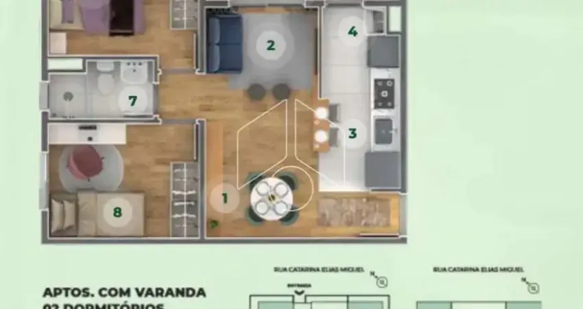 Apartamento com 2 quartos à venda na Rua Onofre José Barbosa, 4147, Jardim Aparecida Nasser, Marília