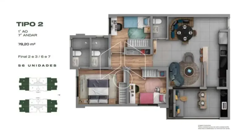 Apartamento com 3 quartos à venda na Rua Joaquim Rombo Alves, 76, Esmeralda Residence II, Marília
