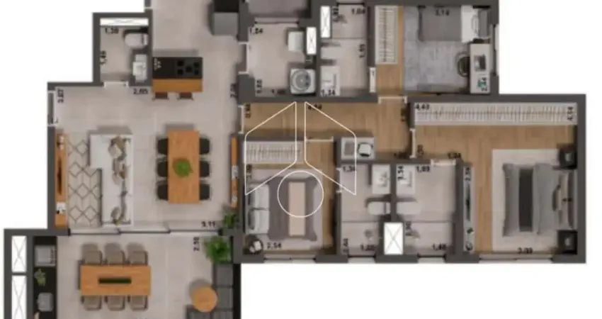 Apartamento com 3 quartos à venda na Rua Hermínio Butarelli, 105, Jardim Tangará, Marília