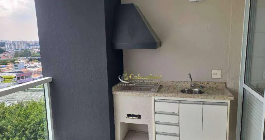 Apartamento com 2 dormitórios para alugar, 75 m² por R$ 4.855,70/mês - Barcelona - São Caetano do Sul/SP