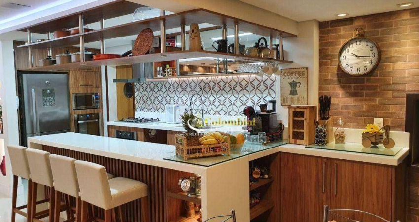 Apartamento com 3 dormitórios à venda, 115 m² - Jardim - Santo André/SP