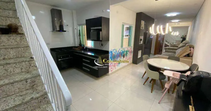 Cobertura com 2 dormitórios à venda, 110 m² - Utinga - Santo André/SP