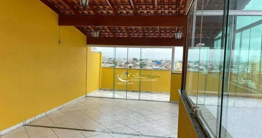 Cobertura com 2 dormitórios à venda, 100 m² por r$ 380.000,00 - vila camilópolis - santo andré/sp
