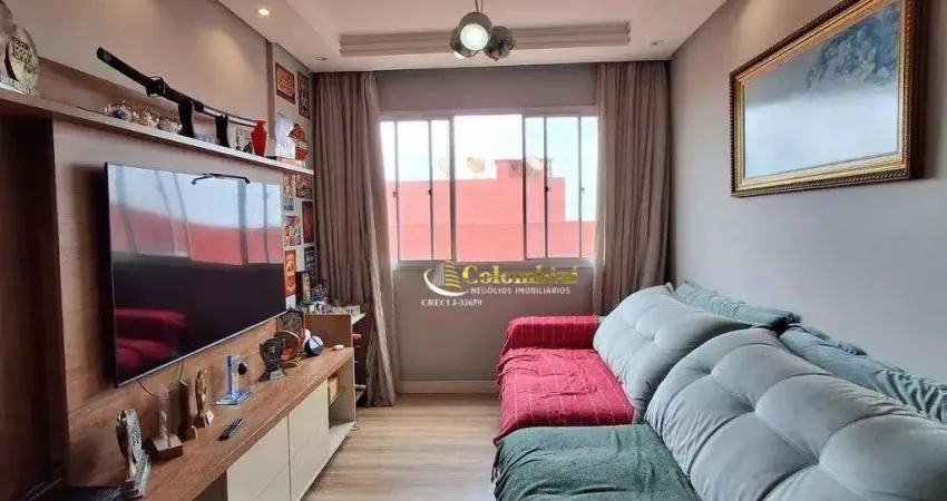 Apartamento com 3 dormitórios à venda, 62 m² - Vila Palmares - Santo André/SP
