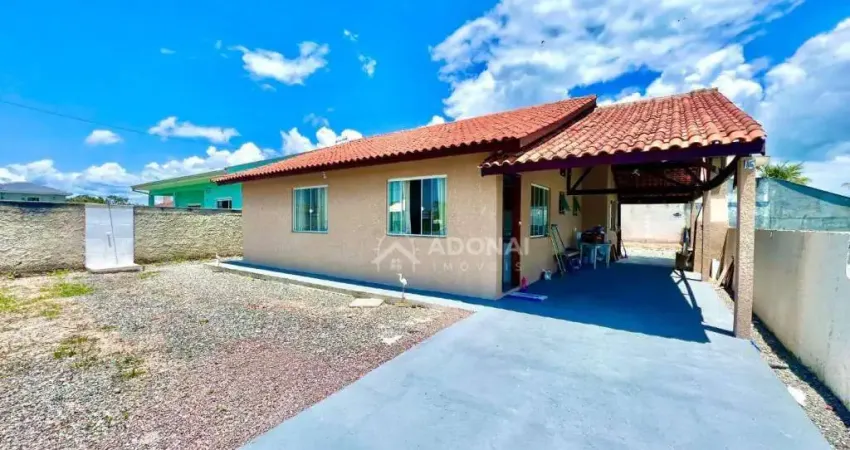 Casa com terreno, com 3 dormitórios à venda, 114 m² por r$ 600.000 - coroados - guaratuba/pr