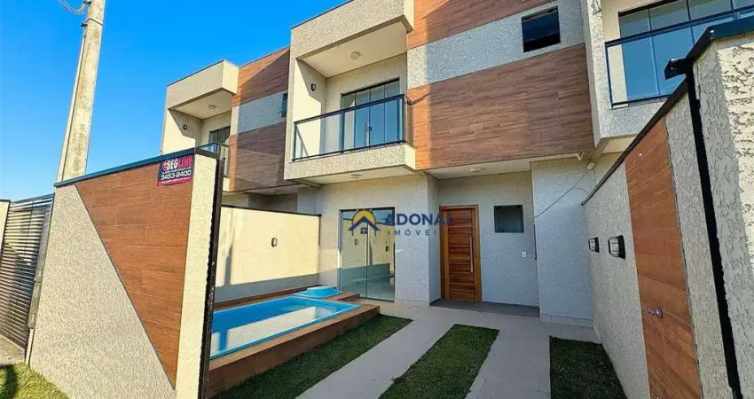 Sobrado com 3 dormitórios à venda, 96 m² por R$ 549.900,00 - Eliana - Guaratuba/PR