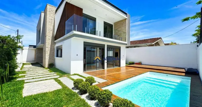 Casa com 3 dormitórios à venda, 224 m² por r$ 1.590.000,00 - cohapar - guaratuba/pr