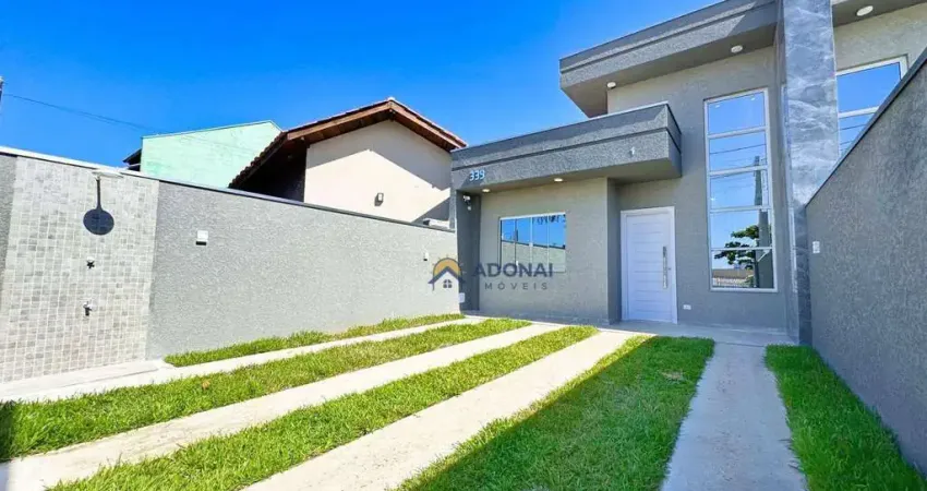 Casa  NOVA com piscina com 3 dormitórios à venda, 109 m² por R$ 680.000 - Nereidas - Guaratuba/PR