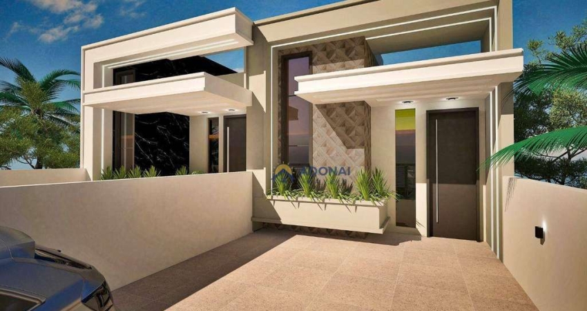Casa Nova com Piscina, 3 dormitórios à venda, 125 m² por R$ 960.000 - Brejatuba - Guaratuba/PR