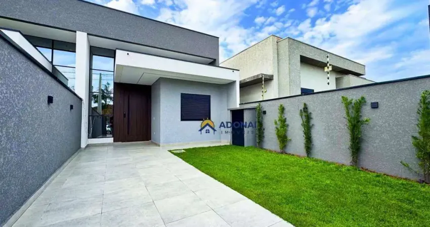 Casa de alto padrão a 1,5 quadra do mar, com 3 dormitórios à venda, 120 m² por r$ 989.000 - nereidas - guaratuba/pr