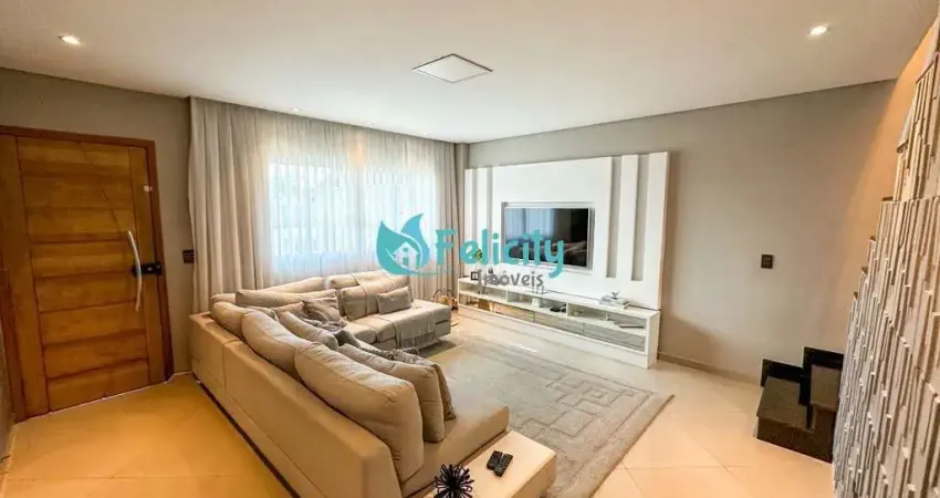 Sobrado porteira fechada com 3 dorms, 1 suíte, 4 vagas, 134m² na vila palmeiras