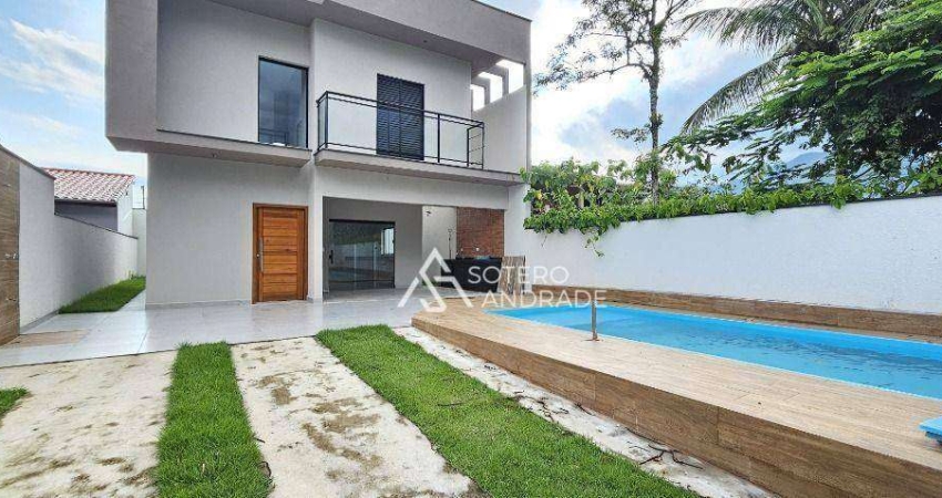 Casa nova com localização privilegiada na praia Massaguaçu