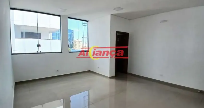 Sala em prédio comercial para alugar, 26 m² com elevador - centro - guarulhos/sp por r$ 1.850,00
