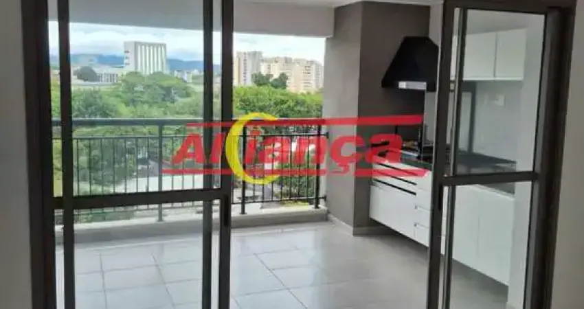 Studio 40m², com varanda gourmet  à locação no centro - guarulhos sp