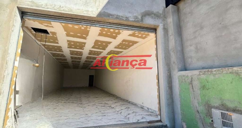 Salão para alugar, 64m² - de salão terreo, com 2 banheiros bairro -Picanço -  Guarulhos/SP -