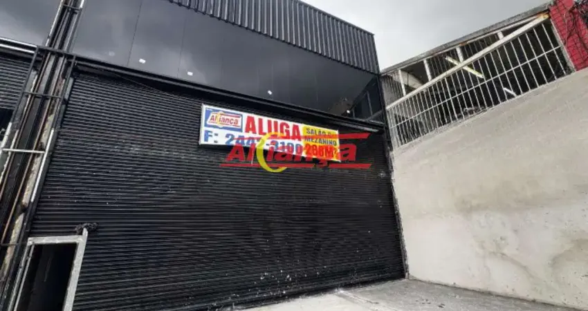 Salão + mezanino para alugar, 288m² de área total construída - centro - Guarulhos/SP
