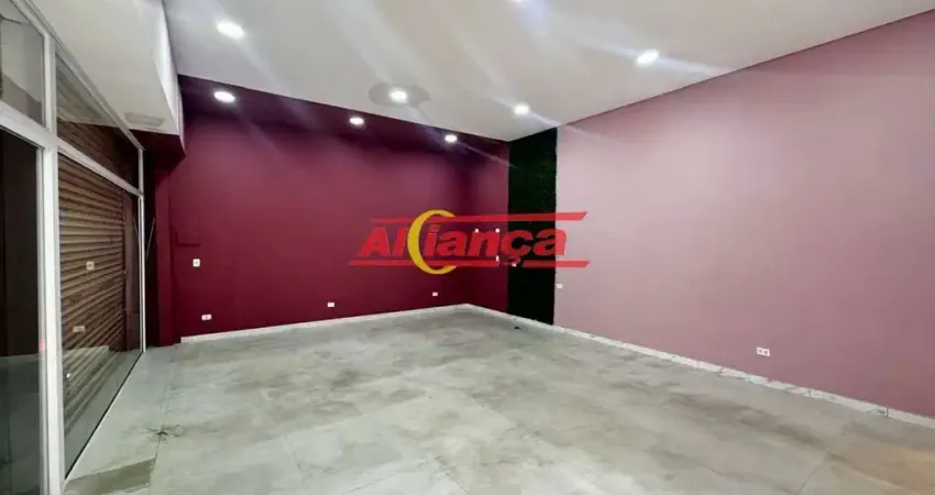 Salão comercial 82m², com 2 vagas - para locação jardim tranquilidade  guarulhos sp