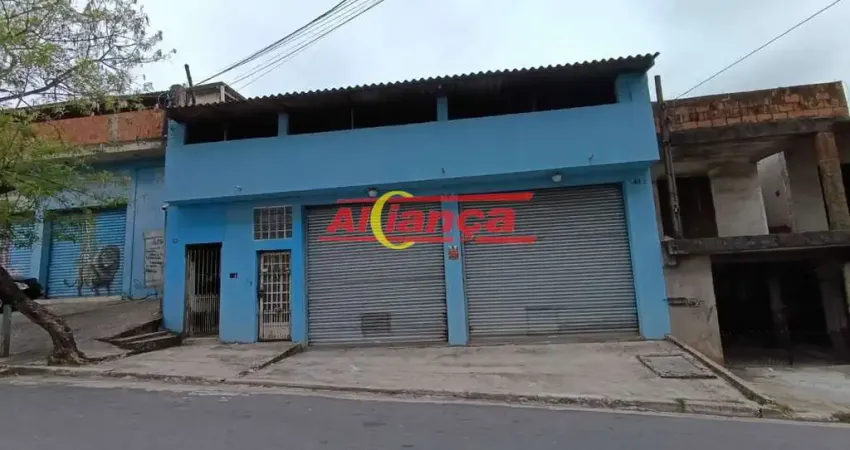 Salão 60m² para locação no jardim são joão - guarulhos/sp por r$ 2.500,00