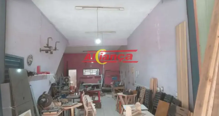 Salão comercial para alugar com 80m² , 02 vagas - jardim ansalca - guarulhos/sp por r$2.500,00