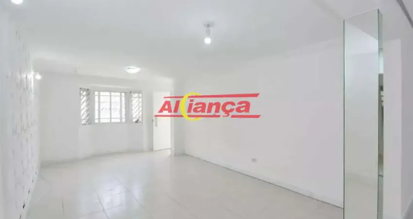 Casa térrea 390m², com 3 quartos, vaga, para locação na vila galvão por r$ 6.000,00