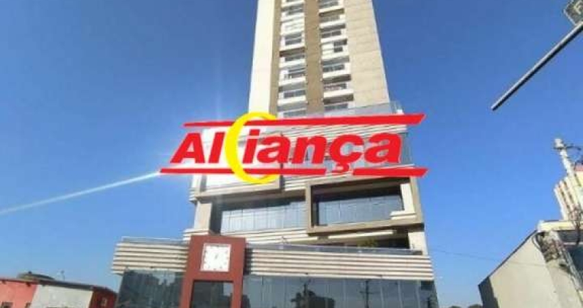 STUDIO MOBILIADO E 2 VAGAS DE GARAGEM PARA LOCAÇÃO, 36m² - CENTRO - GUARULHOS/SP R$ 2.900,00