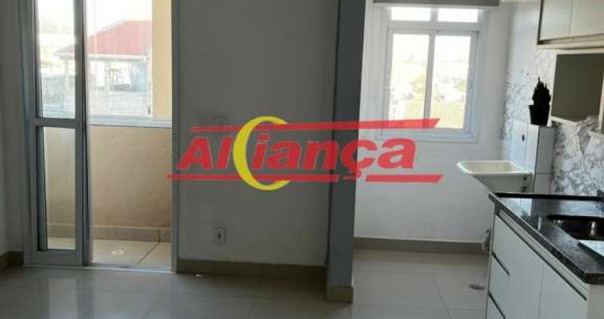Apartamento para alugar com 2 quartos, varanda, 1 vaga - Cumbica - Guarulhos por R$:1.700