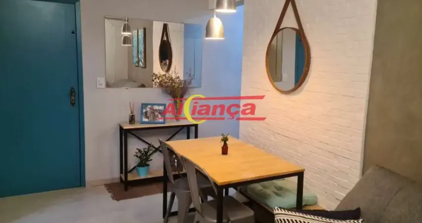 Apartamento para alugar, 2 quartos  e 1 vaga, 70m², Picanço - Guarulhos R$ 2.400,00