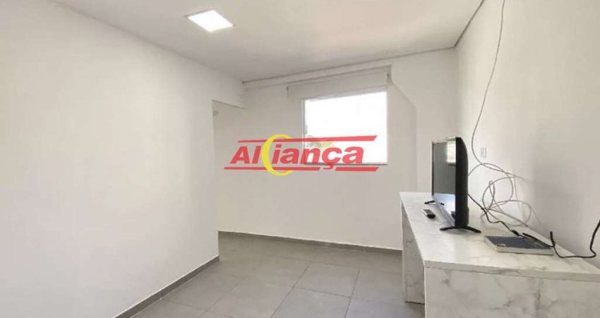 Studio mobiliado com 1 quarto para alugar, 34m² - Centro - Guarulhos-R$ 1.700,00