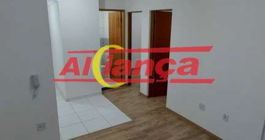 APARTAMENTO PARA ALUGAR COM 42M², 02 QUARTOS, 01 VAGA, VILA NOVA BONSUCESSO - GUARULHOS/SP - R$1.400