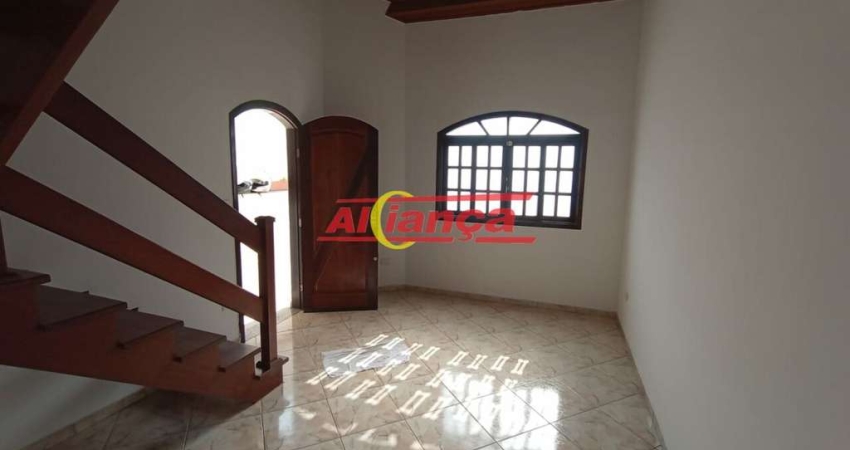SOBRADO PARA ALUGAR COM 106M², 03 QUARTOS, 02 VAGAS, CIDADE MAIA - GUARULHOS/SP POR R$ 3.600,00