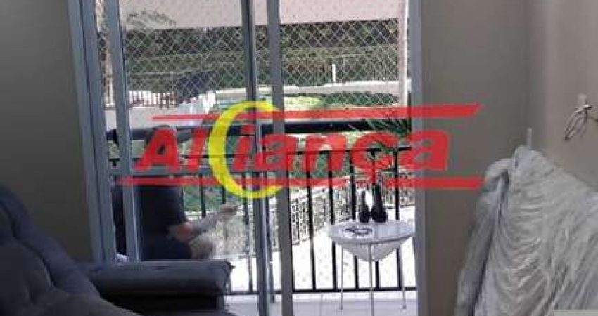 Apartamento para alugar com 2 quartos, 1 banheiro e vaga- 55 m²- Vila Augusta - Guarulhos - SP