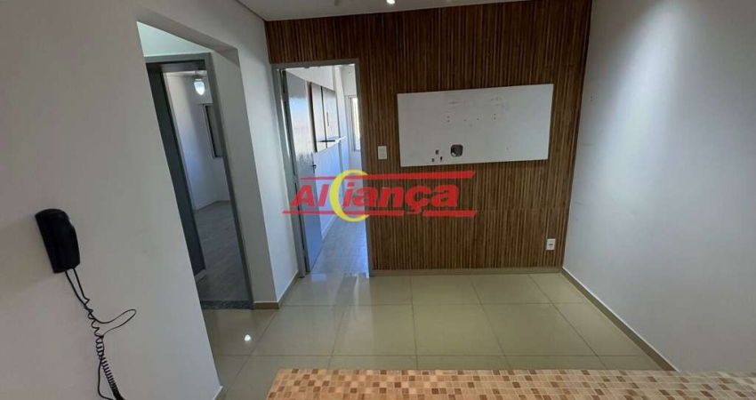 Apartamento com 2 quartos para alugar,  59m² - Centro - Guarulhos/SP - por R$ 2.100,00
