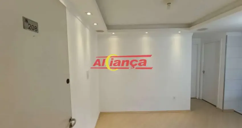 Apartamento 45m², com 2 quartos para locação na água chata - guarulhos sp