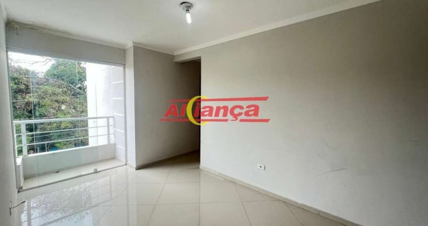 Apartamento com 2 quartos para alugar,  60m² - Gopoúva - Guarulhos/SP - por R$ 1.550,00