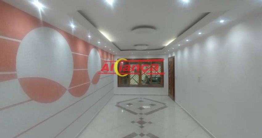 Sobrado para Alugar 3 quartos, sendo 1 suíte e 2 vagas, 220m²  Vila Galvão-Guarulhos por R$4.300,00