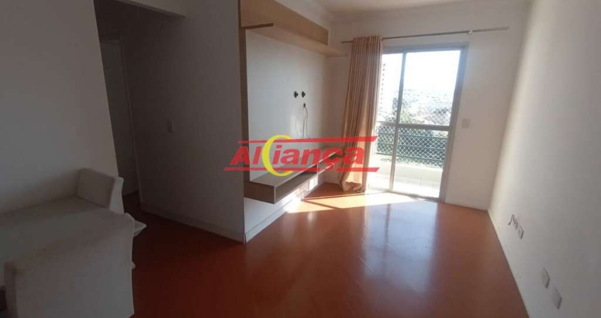 APARTAMENTO MOBILIADO COM 02 QUARTOS, SUÍTE, 02 VAGAS, JARDIM BOM CLIMA - GUARULHOS/SP POR R$ 2.200