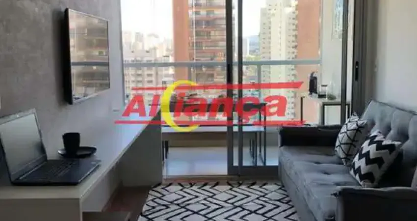 Studio mobiliado para alugar com 1 quarto, 1 banheiro e 1 vaga- 45m²- Macedo - Guarulhos - SP