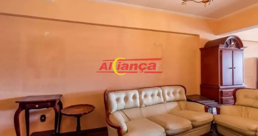 Apartamento mobiliado para alugar, 3 quartos, sendo 1 suíte e 2 vagas 250m², vila galvão-r$ 4.500,00